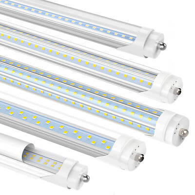 T8 8FT 45W 72W 120W LED Tube Light FA8 Single Pin 8' T10 T12 LED Shop Light Bulb
