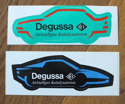Degussa Autoabgas Katalysatoren Auto 2 X Sticker Aufkleber