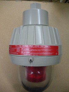 27XST-red-strobe-Federal-Signal-explosion-proof-120vac-series-C1-pendant-mount
