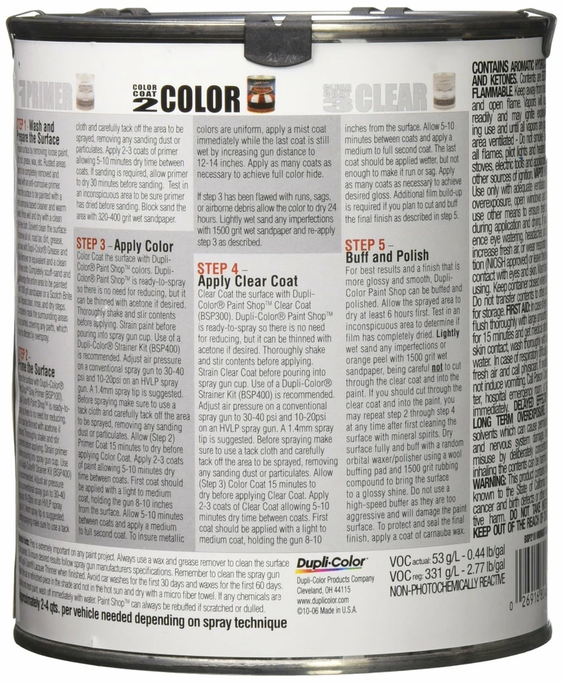 Dupli-Color BSP210 Midnight Blue Paint Shop Finish System - 32 oz, Single Foto 2 de 2