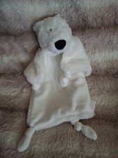 Pottery Barn Kids Lovey Security Blanket White Polar Bear Plush Head Teddy 2019