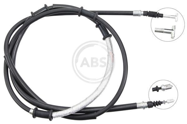 Rear Left Handbrake Cable A.B.S. K18885 for Fiat Multipla 1999-2010