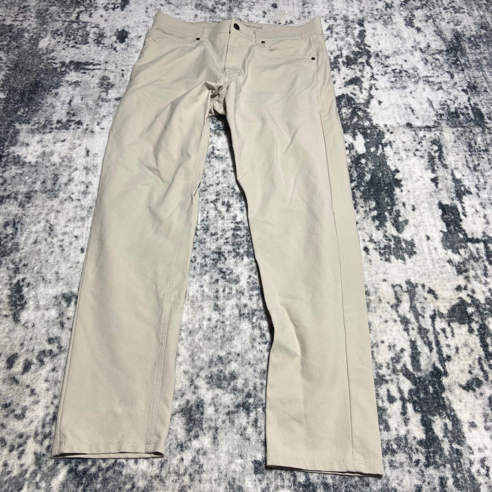 Western Rise Diversion Pant Mens 33x30 Dune Khaki Slim Fit Performance Travel