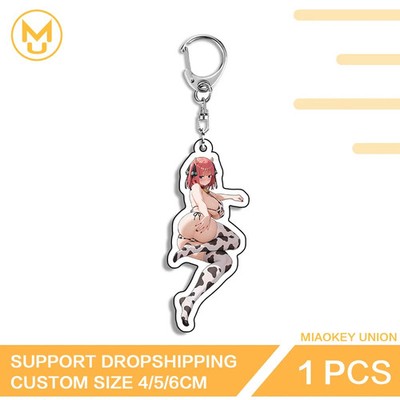 Waifu Nakano Miku Waifu Anime Acrylic key holder Acrylic Material Anime Props  
