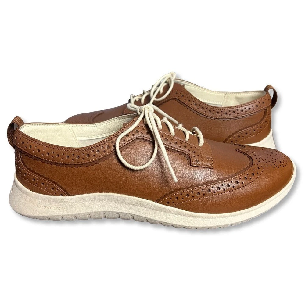 Mocassins Femme Cole Haan Memory Flex En Cuir Marron - Taille 7B - Occasion Confortable