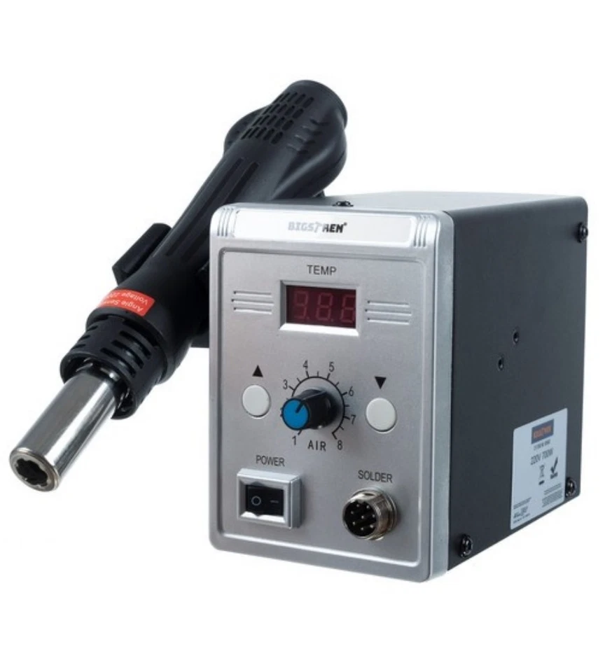 Stazione Saldante Dissaldante Saldatore ad Aria Calda Professionale per Plastica - Immagine 2 di 4