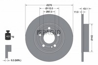 2X Pagid Bremsscheibe 56168NC FüR Mercedes Klasse W177 Sports Tourer W247 V177