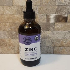 Liquid Organic Zinc Fast Absorbing Immune Support Promotes Healthy Bones 115ML