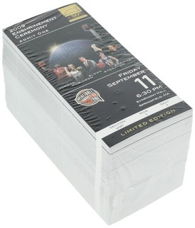 2009 Michael Jordan Basketball Hall of Fame Enshrinement Ceremony Sealed Tickets