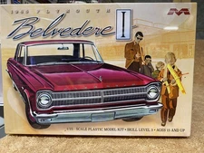 Moebius Model Kit 1:25 Scale 1966 Plymouth Belvedere I 1:25 Scale Factory Sealed