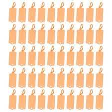 50 St&uuml;ck wiederverwendbare Kunststoffanh&auml;nger, Versandanh&auml;nger wasserfest Orange