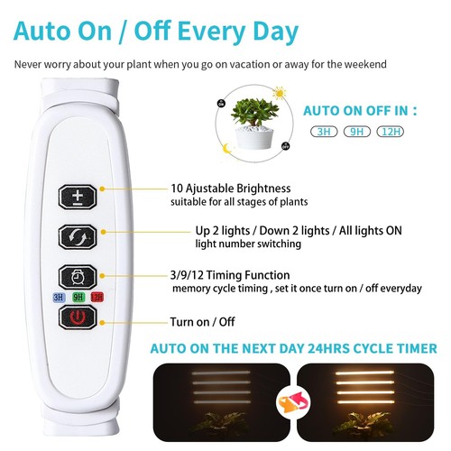 LED Grow Light Strips for Indoor Plants Full Spectrum 3500K, 192 LEDs Plant L... - Picture 3 of 8