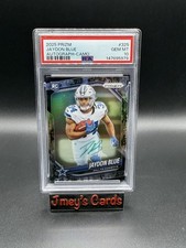 2025 Jaydon Blue Prizm Autographed Camo PSA GEM MT 10 Dallas Cowboys /25