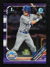 2019 Bowman Draft Chrome Purple Refractor 212/250 Jake Mangum #BDC-95 0lj0