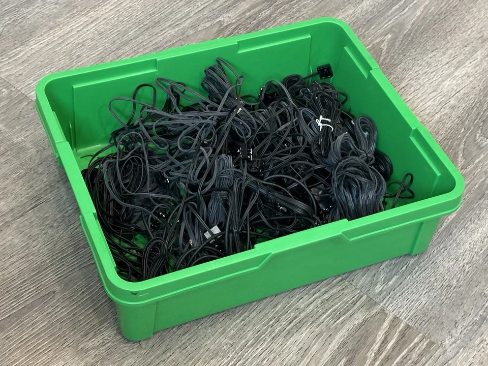 *Lot of 40* Lego Dacta 5306bc164 Electric Wire w/ Brick (Assorted Sizes) 2x2x2/3 - Image 2 of 4