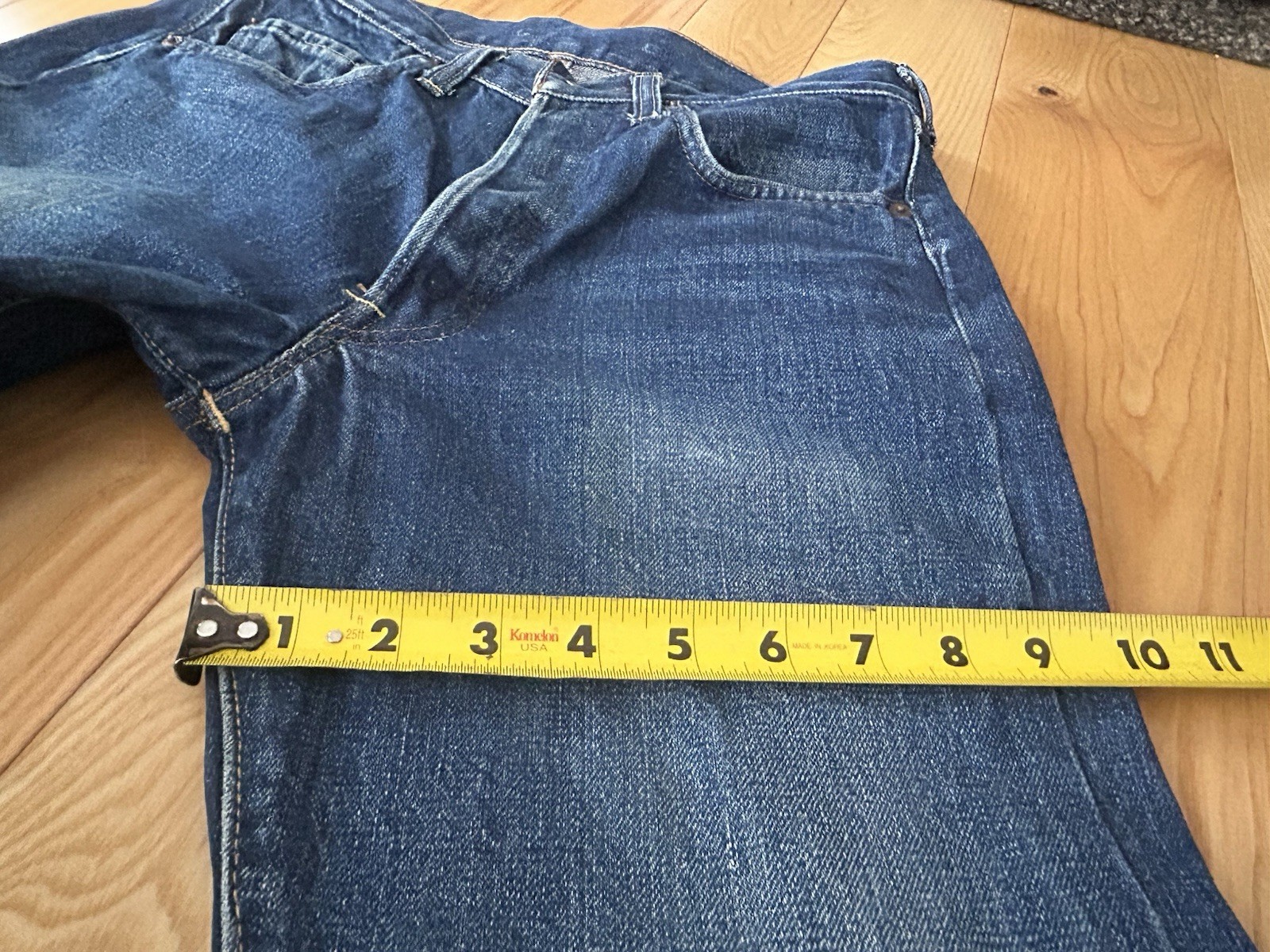 Vintage 60s 70s Big E Levi's 501 Jeans Red Line Selvedge 30x34 (28x30) thumbnail 7