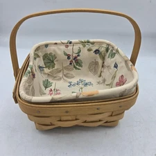 Longaberger Basket Small Berry Handled Plastic Floral Liner 2003
