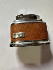 Vintage Ronson Senator Lighter Works Leather Wrap