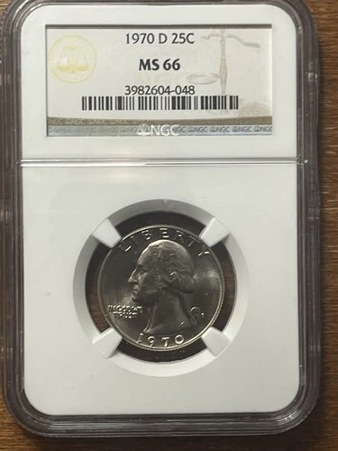 1970-D Washington Quarter NGC MS66 Quality