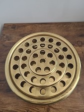 Gold-Tone Brass Communion Tray Holds 40 Cups | Used Condition 