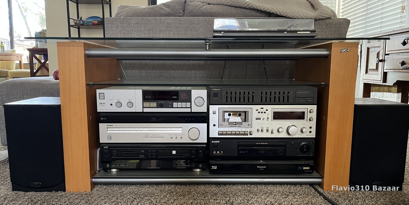 Complete Technics Sony Akai Yamaha Jvc + Bell'o Stand