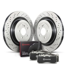 Brembo Oe Rear Disc Brake Kit Fits Mercedes-benz C63 Amg 2014-2015