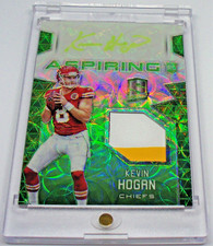 2016 Kevin Hogan Panini Spectra Neon Green Rookie Patch Auto Card #APA-KG 09/25. rookie card picture