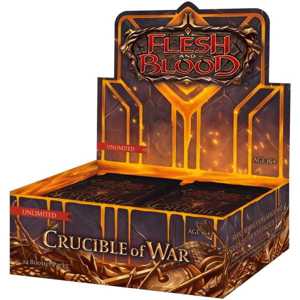 Набор бустеров Flesh and Blood TCG: Crucible of War Unlimited - 24 упаковки