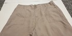 Tahari Pants Womens 12 brown 100%  Linen Straight pockets summer beach work  — photo 5