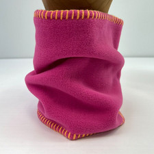 Lands End Scarf Girl Polartec Gaiter Pink 9x9.5 Winter Snow School Party Core Nw