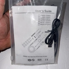 P6000 1X 10X Oscilloscope Probe 100Mhz With Instructions