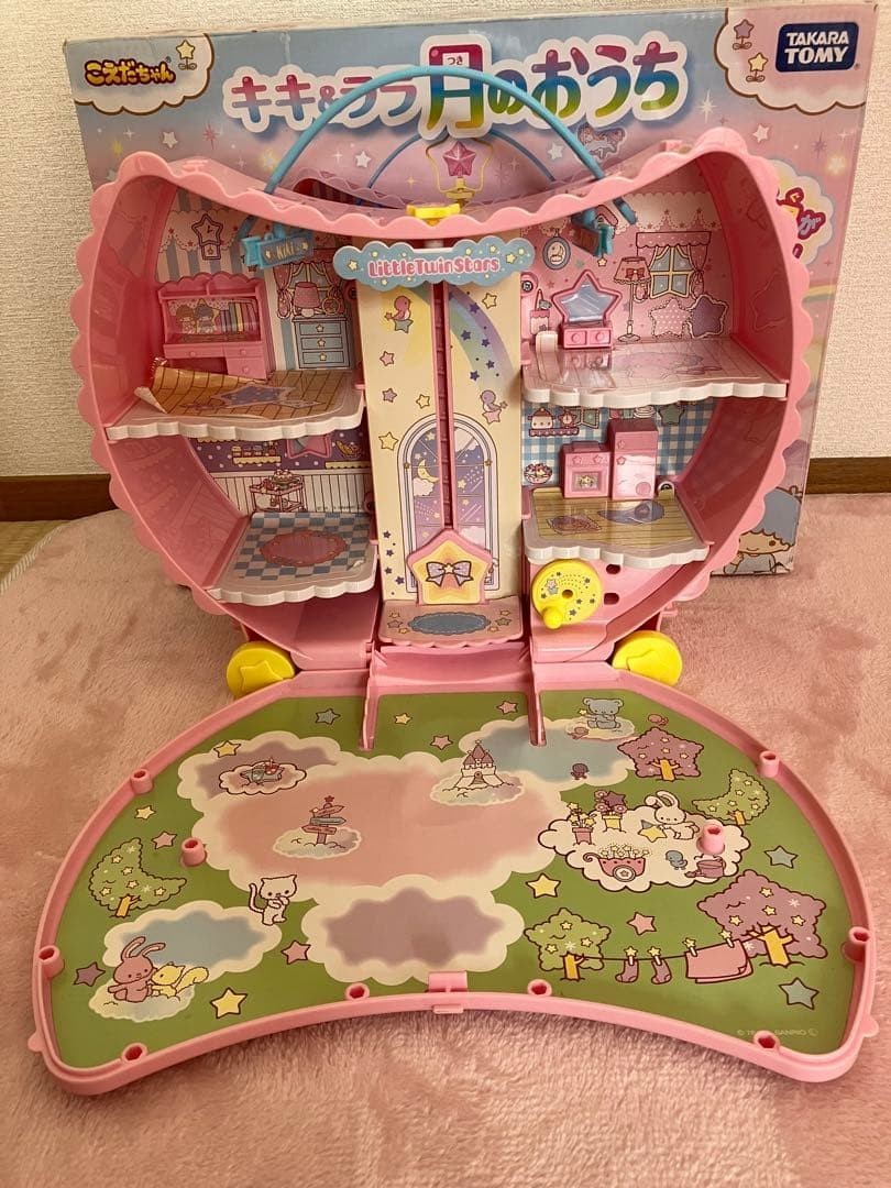 Japan Toy Little Twin Stars Kiki & Lara Small Moon House Koeda-chan Takara Tomy