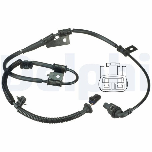 ABS Sensor Raddrehzahl Delphi SS20505 FüR Hyundai Tucson JM SUV Allrad Crdi LPG-image