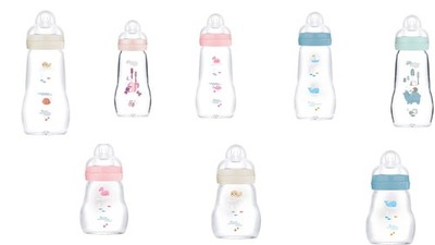 MAM Glas-Flasche Feel Good 170 oder  260 ml Babyflaschen 