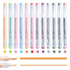 EpenGo Bible Highlighters No Bleed, 1 Count Pack of 12 , Multicolor