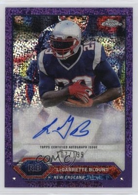 2023 Composite Topps Chrome Purple Speckle Refractor LeGarrette Blount Auto 1i3m