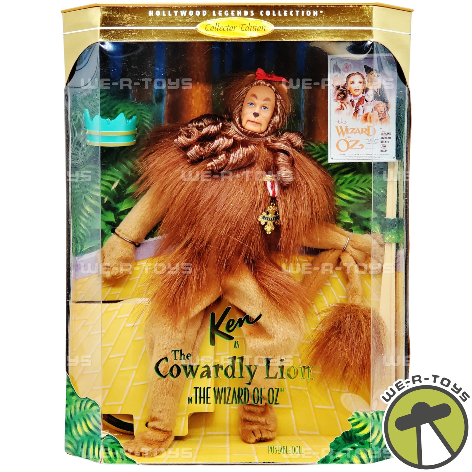 Barbie Ken as the Cowardly Lion Doll Hollywood Legends Wizar