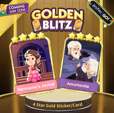 Golden Blitz Mono'Go Sticker   Amortentia / Hermione's Arriva   SUPER FAST  24/7