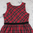 Crewcuts Red And Black Plaid Dress Winter Holiday Girl Velvet Waist girls 14 — photo 3
