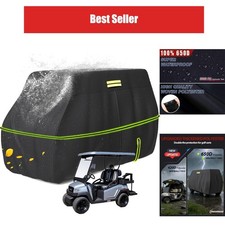 Golf Cart Cover 4 Passenger Heavy Duty 650D Waterproof EZGO Club Car Yamaha