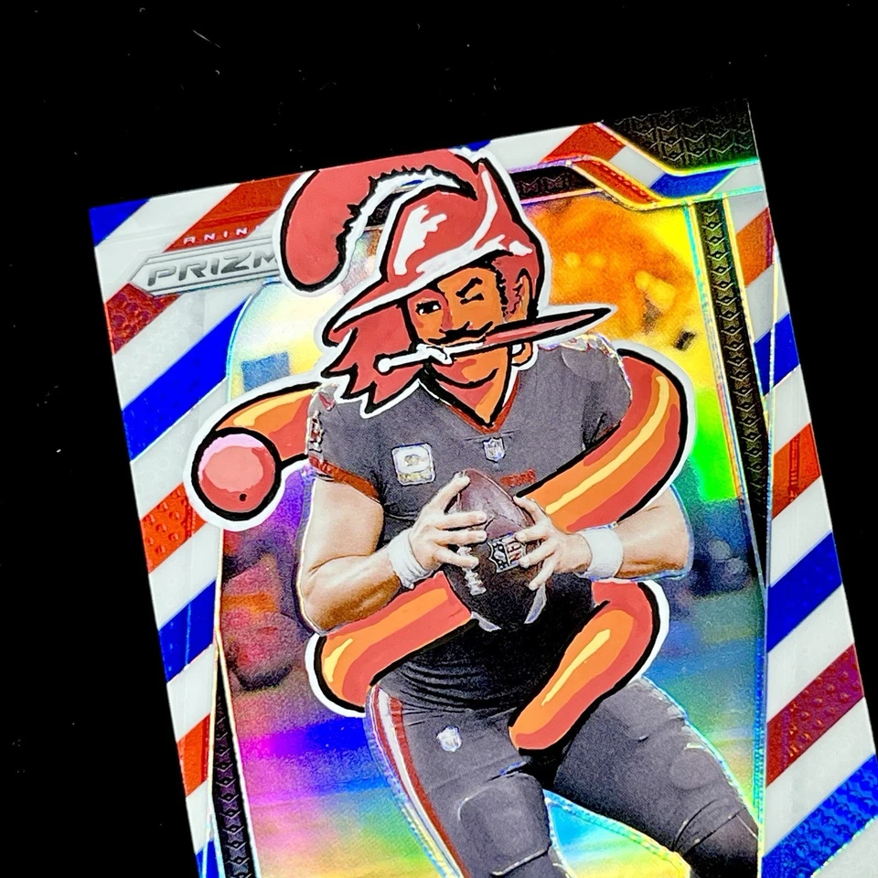 1/1 BAKER MAYFIELD 🔥 LOGOTIPO DE BUCANEROS RWB PRIZM SSP 🔥 NUEVO PENINI UNO DE UNO ARTE Foto 4 de 4