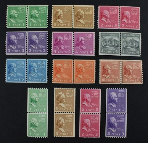 CKStamps: US Stamps Collection Scott#839-851 Mint NH OG Line Pair