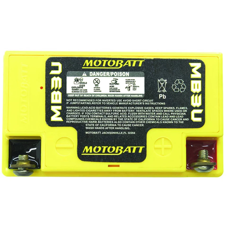 Motobatt Battery For Yamaha XT350 85-00 YB3LA YB3LB Foto 3 de 3