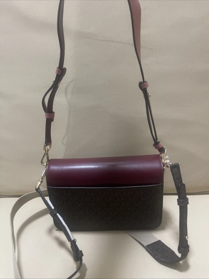 NWT MICHAEL KORS Sloan Editor Large Shoulder Bag – Oxblood Multi $398 - Image 4 of 4