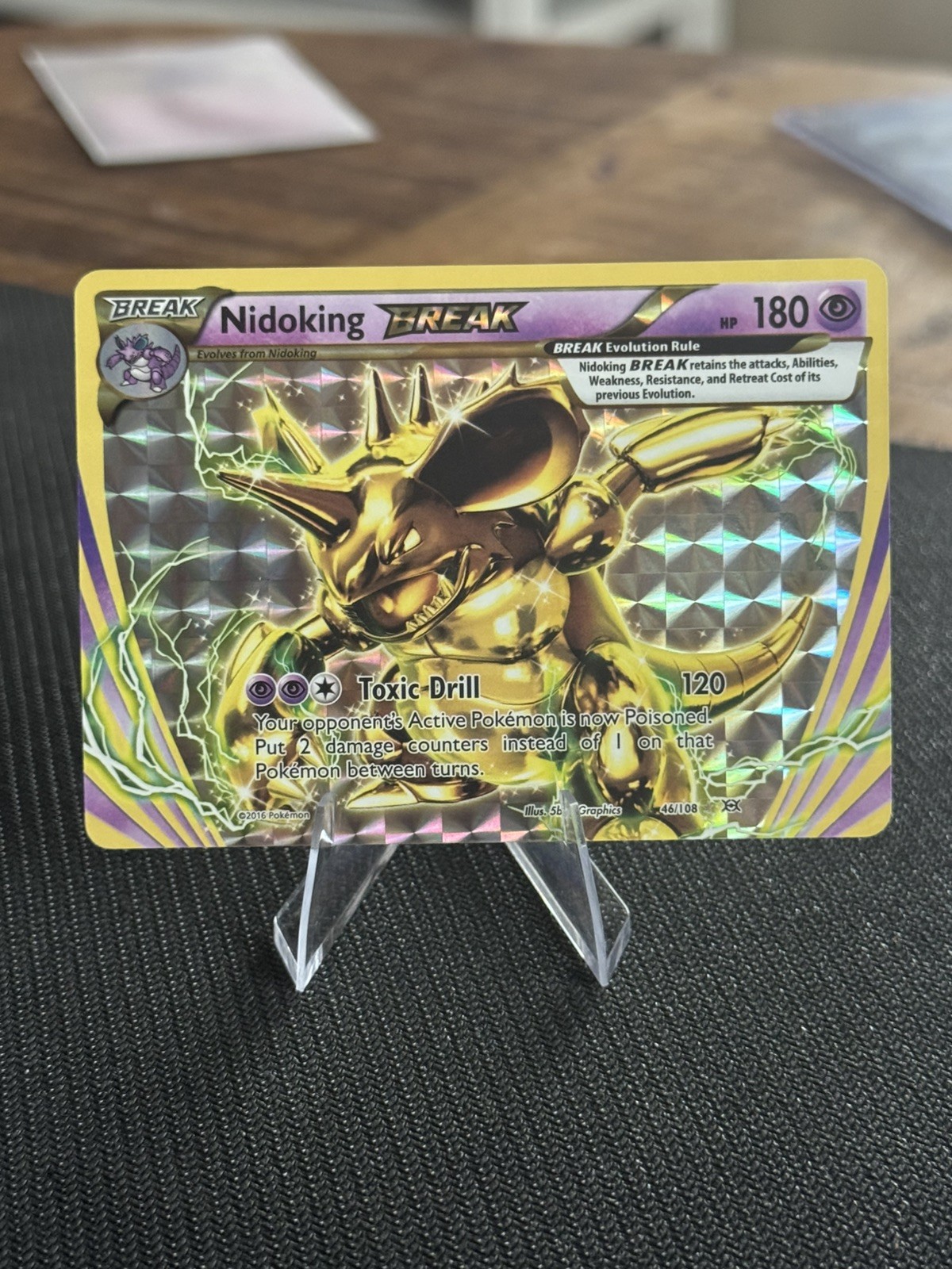 👑 Pokemon TCG Nidoking BREAK XY Evolutions 46/108 Ultra Rare Holo MINT 👑
