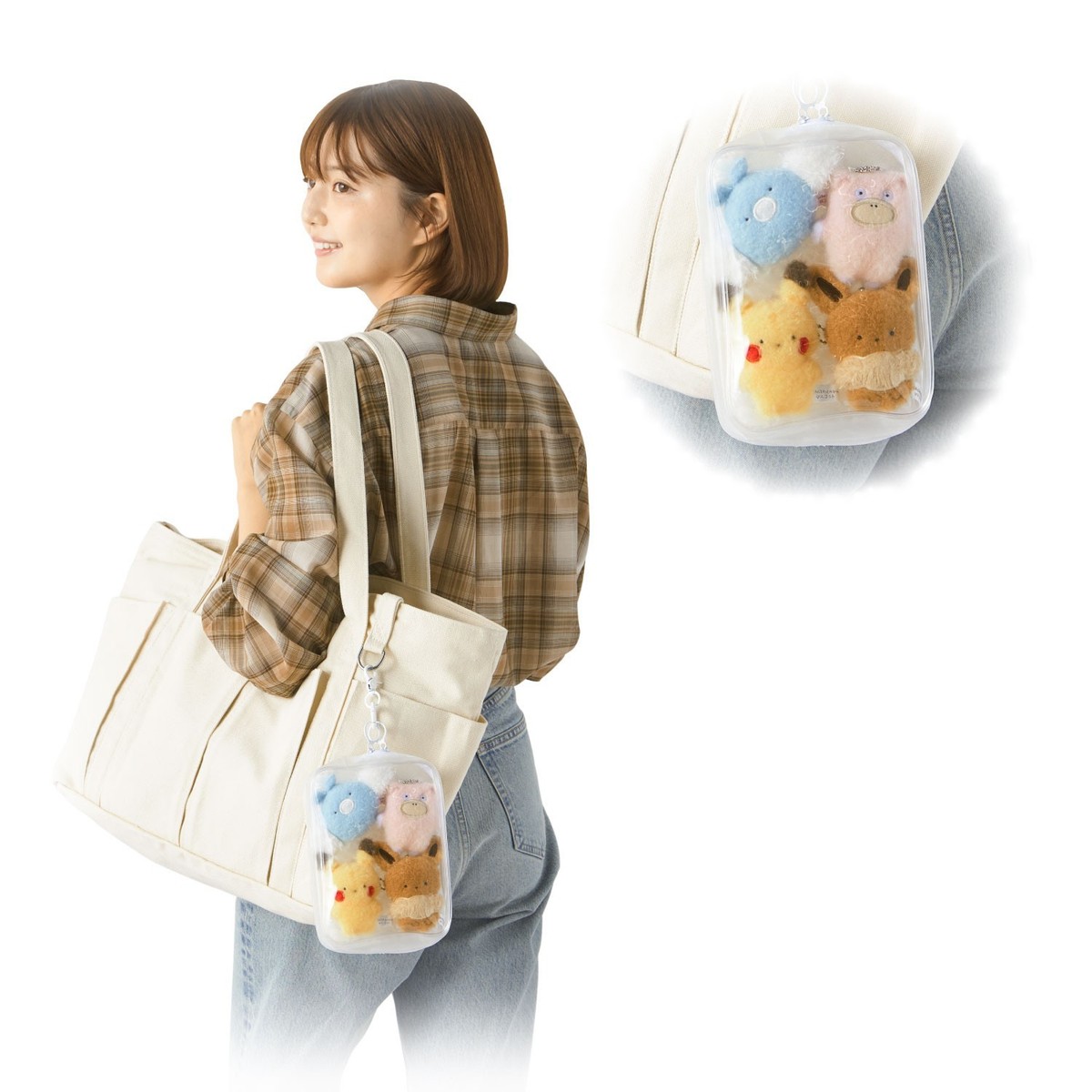 Pokemon Center original Fluffy palm-sized plush toy howahowa