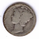 1921 Mercury Dime + KEY DATE + SILVER + Circulated + No Reserve!