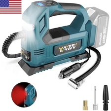 Cordless Tire Inflator Air Compressor for Makita 18V Battery 160PSI Portable LED
