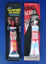 Vintage Halloween Collegeville GHOUL BLOOD & Imagineering VAMPIRE BLOOD Dracula
