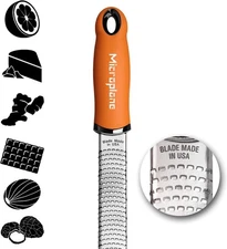 Microplane Premium Classic Series Zester Grater, 18/8, Orange